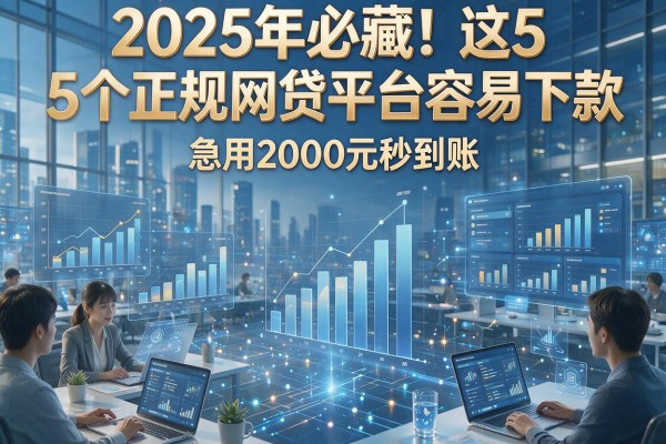 2025年必藏!这5个正规网贷平台容易下款,急用2000元秒到账