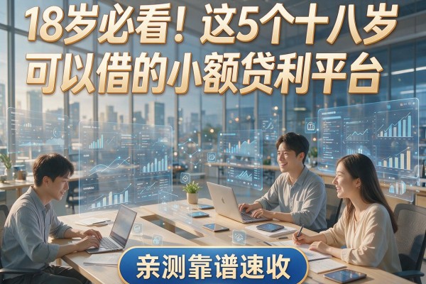18岁必看!这5个十八岁可以借的小额贷款平台,亲测靠谱速收