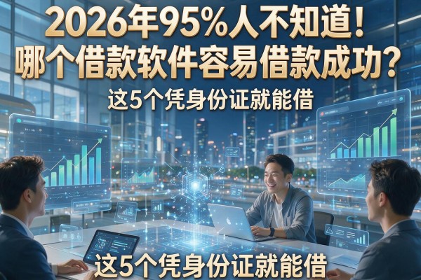 2026年95%人不知道!哪个借款软件容易借款成功?这5个凭身份证就能借