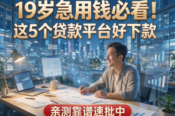 19岁急用钱必看！这5个贷款平台好下款，亲测靠谱速批中！