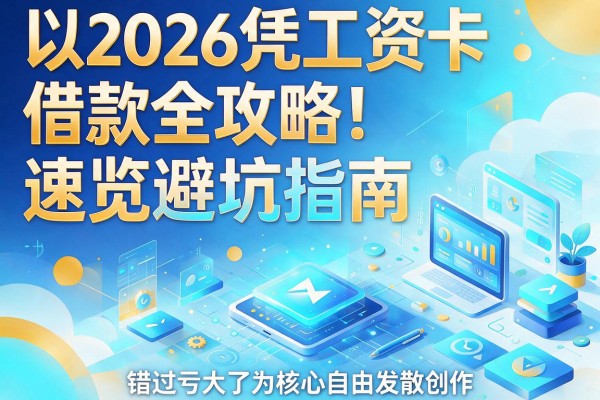 2026凭工资卡借款全攻略!速览避坑指南,错过亏大了