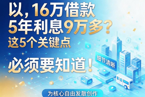 16万借款5年利息9万多?这5个关键点必须知道!