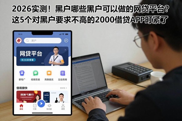 2026实测!黑户哪些黑户可以做的网贷平台?这5个对黑户要求不高的2000借款APP盯紧了