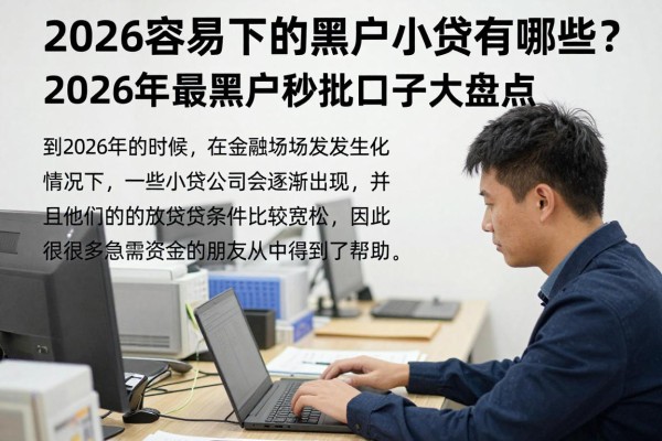 2026容易下的黑户小贷有哪些?2026年最新黑户秒批口子大盘点!