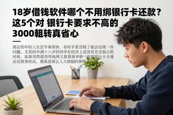 18岁借钱软件哪个不用绑银行卡还款？这5个对银行卡要求不高的3000借款平台，临时周转真省心