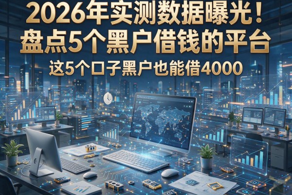 2026年实测数据曝光!盘点5个黑户借钱的平台,这5个口子黑户也能借4000