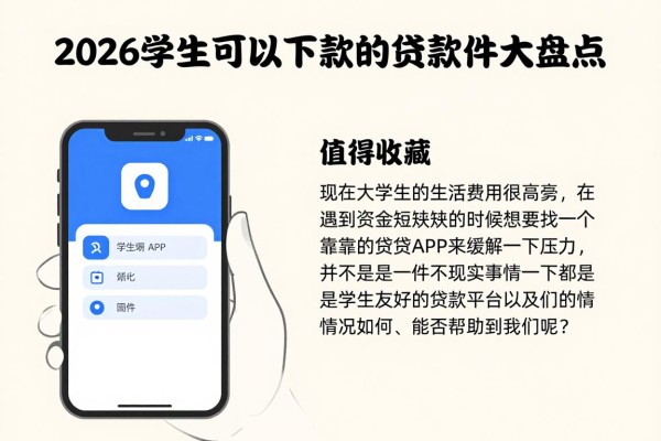 2026学生可以下款的贷款软件大盘点,这5款优选平台值得收藏!
