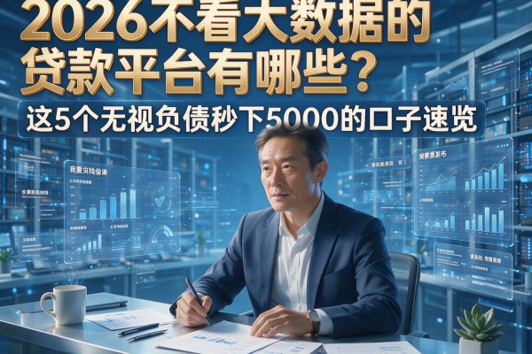 2026不看大数据的贷款平台有哪些？这5个无视负债秒下5000的口子速览！