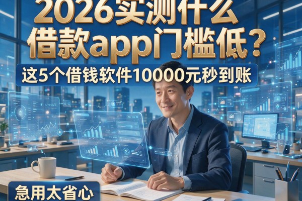 2026实测什么借款app门槛低？这5个借钱软件10000元秒到账，急用太省心
