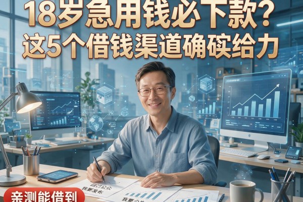 18岁急用钱必下款?这5个借钱渠道确实给力,亲测能借到!
