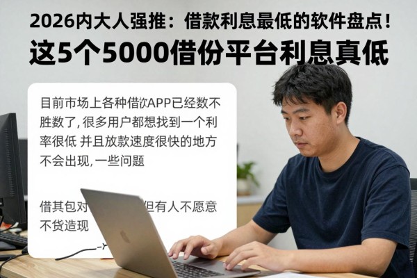 2026内行人强推:借款利息最低的软件盘点!这5个5000借款平台利息真低