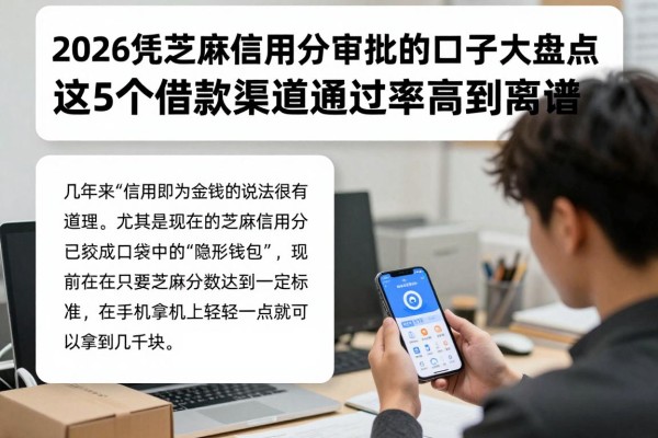 2026凭芝麻信用分审批的口子大盘点!这5个借款渠道通过率高到离谱