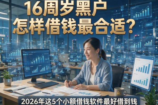 16周岁黑户怎样借钱最合适？2026年这5个小额借钱软件最好借到钱
