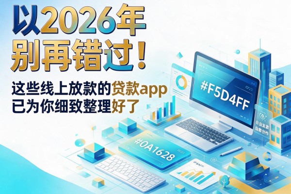 2026年别再错过!这些线上放款的贷款app已为你细致整理好了