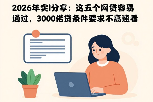 2026年实测分享：这五个网贷口子容易通过，3000借款条件要求不高速看！