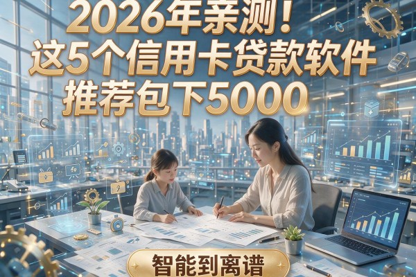 2026年亲测!这5个信用卡贷款软件推荐包下5000,智能到离谱