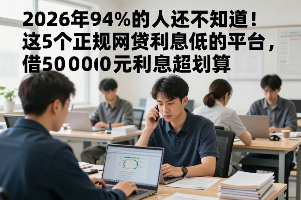 2026年94%的人还不知道!这5个正规网贷利息低的平台,借50000元利息超划算