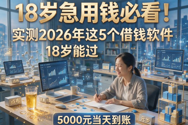 18岁急用钱必看!实测2026年这5个借钱软件18岁能过,5000元当天到账