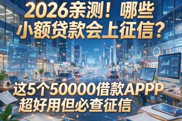 2026亲测!哪些小额贷款会上征信?这5个50000借款APP超好用但必查征信