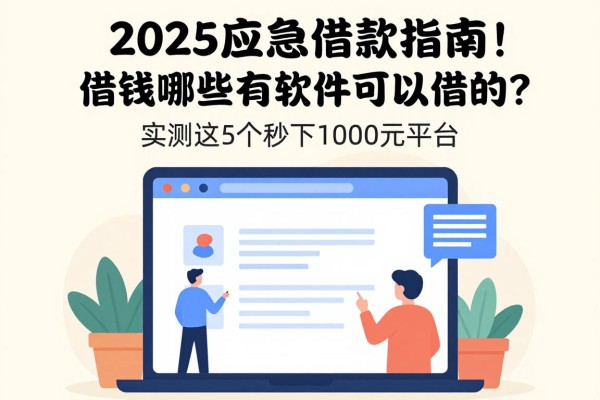 2025应急借款指南!借钱哪些有软件可以借的?实测这5个秒下1000元平台