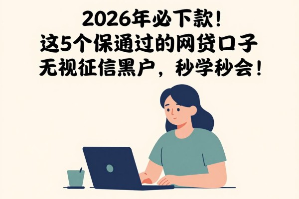 2026年必下款!这5个保通过的网贷口子无视征信黑户,秒学秒会!