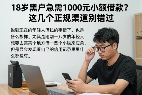 18岁黑户急需1000元小额借款？这几个正规渠道别错过