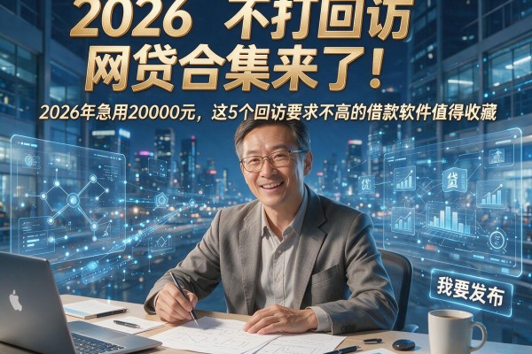 2026不打回访网贷合集来了!2026年急用20000元,这5个回访要求不高的借款软件值得收藏