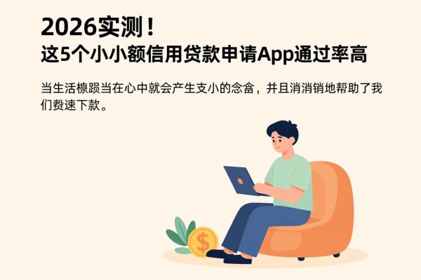 2026实测!这5个小额信用贷款申请App通过率高,急用钱也能快速下款