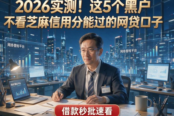 2026实测!这5个黑户不看芝麻信用分能过的网贷口子,借款秒批速看