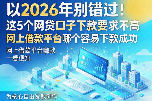 2026年别错过！这5个网贷口子下款要求不高，网上借款平台哪个容易下款成功一看便知