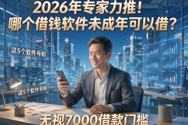 2026年专家力推!哪个借钱软件未成年可以借?这5个软件号称无视7000借款门槛