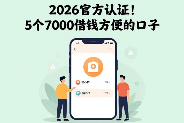 2026官方认证！5个7000借钱方便的口子，类似随心贷借款app下载一样方便