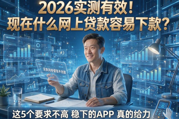 2026实测有效!现在什么网上贷款容易下款?这5个要求不高稳下的APP真的给力
