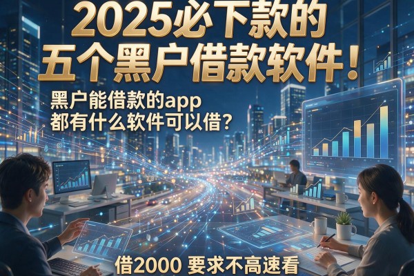 2025必下款的五个黑户借款软件!黑户能借款的app都有什么软件可以借?借2000要求不高速看