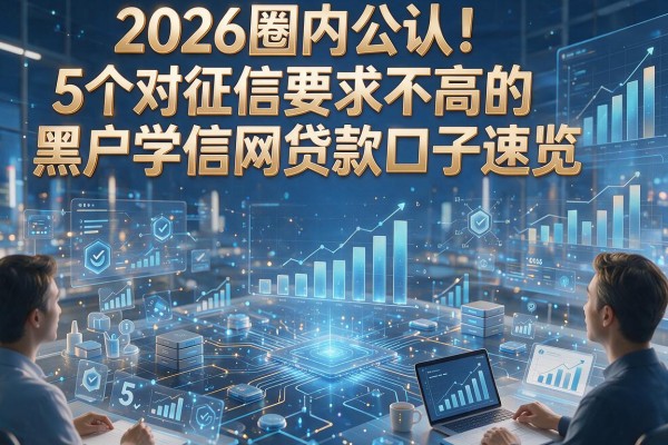2026圈内公认!5个对征信要求不高的黑户学信网贷款口子速览