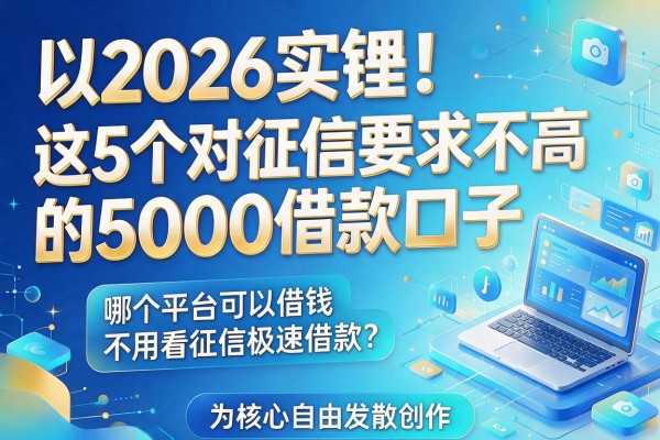2026实锤!这5个对征信要求不高的5000借款口子,哪个平台可以借钱不用看征信极速借款?