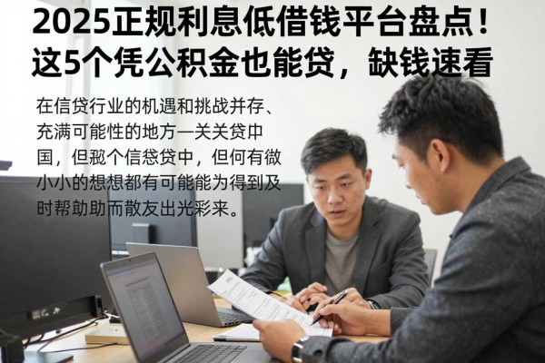 2025正规利息低借钱平台盘点!这5个凭公积金也能贷,缺钱速看