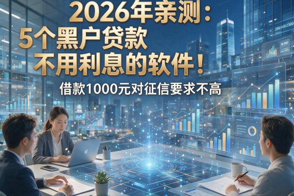 2026年亲测:5个黑户贷款不用利息的软件!借款1000元对征信要求不高