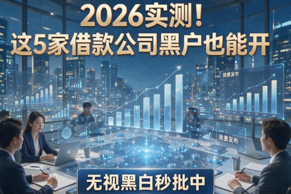 2026实测!这5家借款公司黑户也能开,无视黑白秒批中