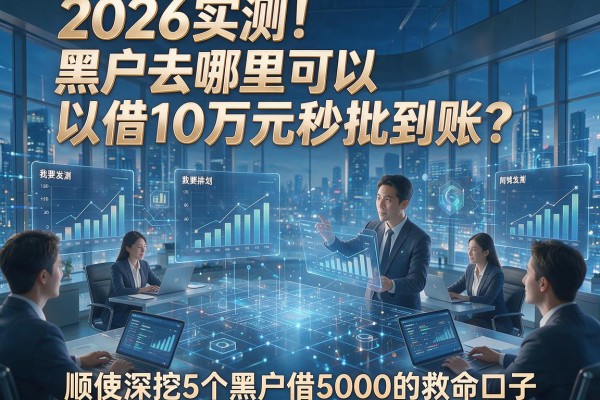2026实测！黑户去哪里可以借10万元秒批到账？顺便深挖5个黑户借5000的救命口子