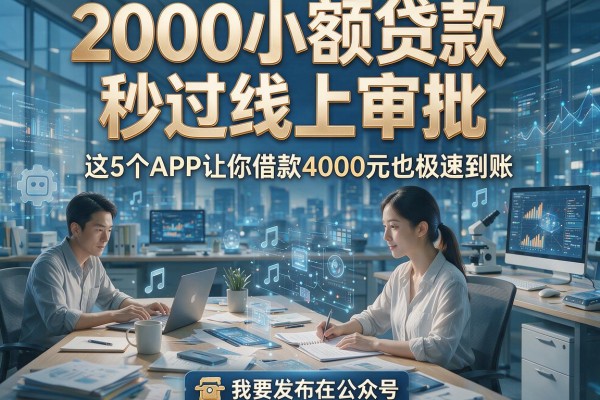 2000小额贷款秒过线上审批，这5个APP让你借款4000元也极速到账