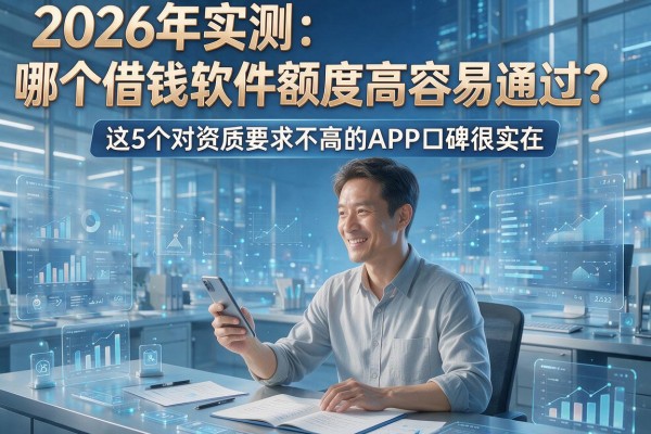 2026年实测：哪个借钱软件额度高容易通过？这5个对资质要求不高的APP口碑很实在