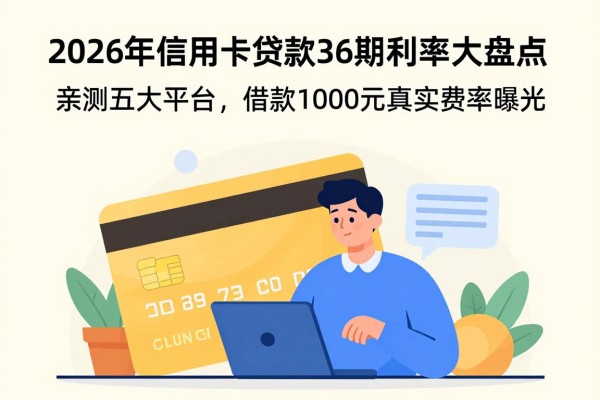 2026年信用卡贷款36期利率大盘点！亲测五大平台，借款1000元真实费率曝光