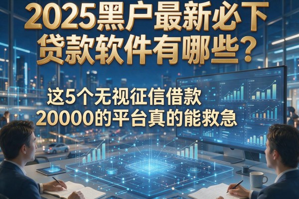 2025黑户最新必下贷款软件有哪些?这5个无视征信借款20000的平台真的能救急!