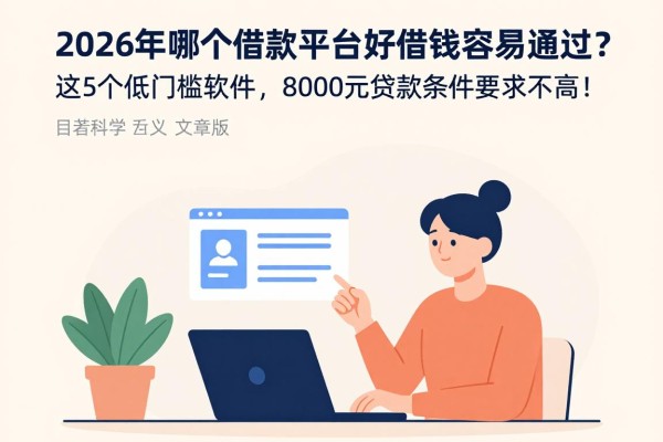 2026年哪个借款平台好借钱容易通过?这5个低门槛软件,8000元贷款条件要求不高!