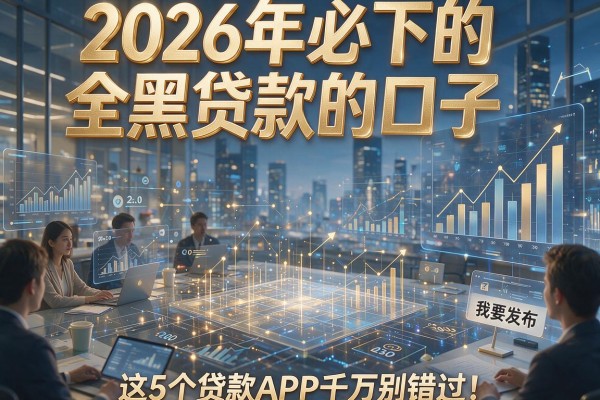 2026年必下的全黑贷款的口子,这5个贷款APP千万别错过!