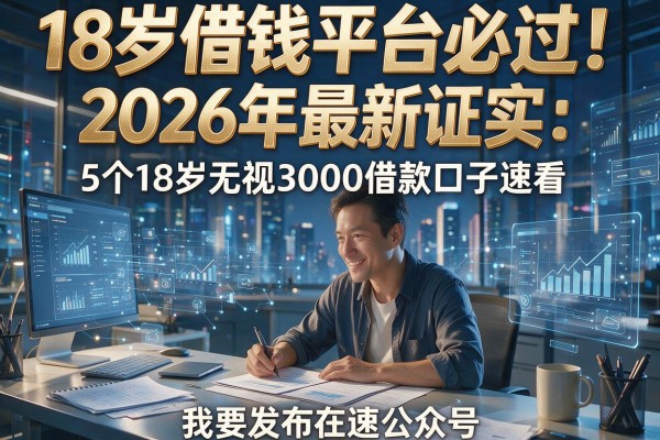 18岁借钱平台必过!2026年最新证实:5个18岁无视3000借款口子速看