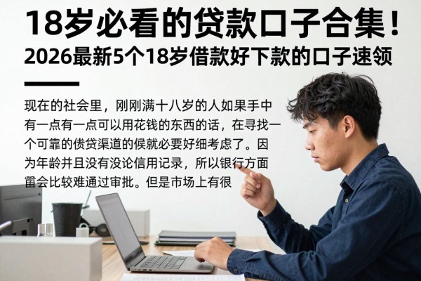 18岁必看的贷款口子合集！2026最新5个18岁借款好下款的口子速领