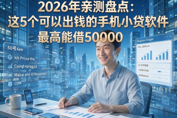 2026年亲测盘点:这5个可以出钱的手机小贷软件,最高能借5000!
