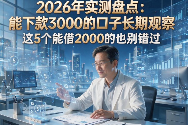 2026年实测盘点:能下款3000的口子长期观察,这5个能借2000的也别错过!